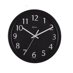 Relógio De Parede Alumínio 30cm Preto Herweg 6719-034 - 2