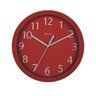 Relógio Parede Alumínio 25cm Vermelho Herweg 6718 - 1