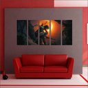 Ver imagem 2 de Quadro Decorativo Tomb Raider Games Jogos Quartos Salas Interiores Mosaico 5 Peças Com Moldura
