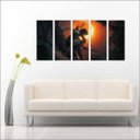 Ver imagem 3 de Quadro Decorativo Tomb Raider Games Jogos Quartos Salas Interiores Mosaico 5 Peças Com Moldura