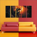 Ver imagem 4 de Quadro Decorativo Tomb Raider Games Jogos Quartos Salas Interiores Mosaico 5 Peças Com Moldura