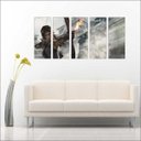 Ver imagem 3 de Quadro Decorativo Tomb Raider Games Jogos Quartos Salas Interiores Mosaico 5 Peças Com Moldura