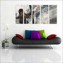 Ver imagem 1 de Quadro Decorativo Tomb Raider Games Jogos Quartos Salas Interiores Mosaico 5 Peças Com Moldura