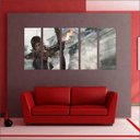 Ver imagem 4 de Quadro Decorativo Tomb Raider Games Jogos Quartos Salas Interiores Mosaico 5 Peças Com Moldura