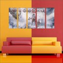 Ver imagem 2 de Quadro Decorativo God Of War Games Jogos Quartos Salas Interiores Mosaico 5 Peças Com Moldura