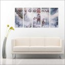 Ver imagem 3 de Quadro Decorativo God Of War Games Jogos Quartos Salas Interiores Mosaico 5 Peças Com Moldura