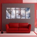 Ver imagem 4 de Quadro Decorativo God Of War Games Jogos Quartos Salas Interiores Mosaico 5 Peças Com Moldura