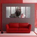 Ver imagem 5 de Quadro Decorativo God Of War Games Jogos Quartos Salas Interiores Mosaico 5 Peças Com Moldura