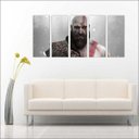 Ver imagem 4 de Quadro Decorativo God Of War Games Jogos Quartos Salas Interiores Mosaico 5 Peças Com Moldura