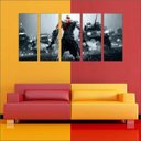 Ver imagem 3 de Quadro Decorativo God Of War Games Jogos Quartos Salas Interiores Mosaico 5 Peças Com Moldura