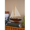 Ver imagem 3 de Escultura Decorativa Barco em Madeira 30cm Rjm2002 Btc