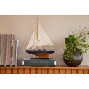Ver imagem 1 de Escultura Decorativa Barco em Madeira 30cm Rjm2002 Btc
