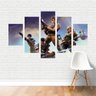 Quadro Fortnite Cinco Skins Jogo de Ação Online Plimshop - 1