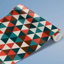Ver imagem 3 de Papel de Parede Triângulos Geométricos 8 Arte Destaque 3 Metros