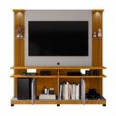 Ver imagem 3 de Estante para Tv até 60 Polegadas York com Led 2 Portas Ripado Naturalle/off-white- Móveis Bechara