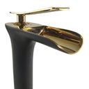 Ver imagem 4 de Torneira Cascata Luxo Monocomando Banheiro Cuba Misturador Quente Frio Cobre Bancada Mesa