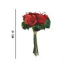 Flor Rosa Artificial Vermelha 21 Cm - D'rossi - 2