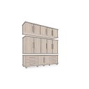 Ver imagem 2 de Guarda Roupa Londres Triplex Grande 5 Portas 6 Gavetas com Maleiro Luapa Móveis