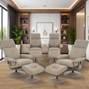 Ver imagem 1 de Kit 4 Poltronas de Massagem Arizona Giratória com Apoio de Pés e Reclinável Fendi G56 - Gran Belo