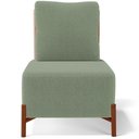 Ver imagem 6 de Poltrona Decorativa Living Pés Madeira Hungria L02 Couríssimo Camel Bouclê Oliva - Lyam