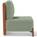 Ver imagem 3 de Poltrona Decorativa Living Pés Madeira Hungria L02 Couríssimo Camel Bouclê Oliva - Lyam