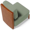 Ver imagem 2 de Poltrona Decorativa Living Pés Madeira Hungria L02 Couríssimo Camel Bouclê Oliva - Lyam