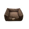 Cama Quadrada para Cachorro ou Gatos Super Luxo Luppet Marrom - G - 2