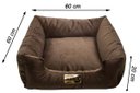 Ver imagem 5 de Cama Quadrada para Cachorro ou Gatos Super Luxo Luppet Marrom - G