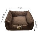 Ver imagem 5 de Cama Quadrada para Cachorro ou Gatos Super Luxo Luppet Marrom - G