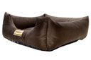 Ver imagem 4 de Cama Quadrada para Cachorro ou Gatos Super Luxo Luppet Marrom - G