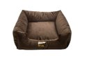 Ver imagem 2 de Cama Quadrada para Cachorro ou Gatos Super Luxo Luppet Marrom - G