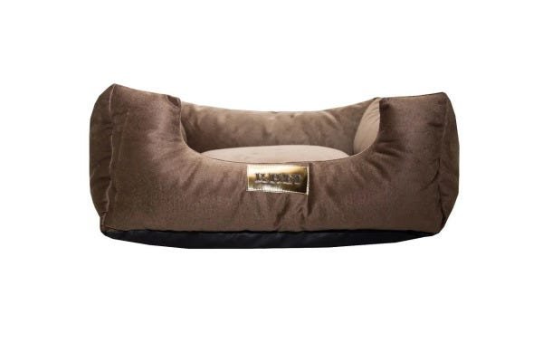 Cama Quadrada para Cachorro ou Gatos Super Luxo Luppet Marrom - G