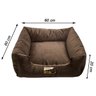 Cama Quadrada para Cachorro ou Gatos Super Luxo Luppet Marrom - G - 5