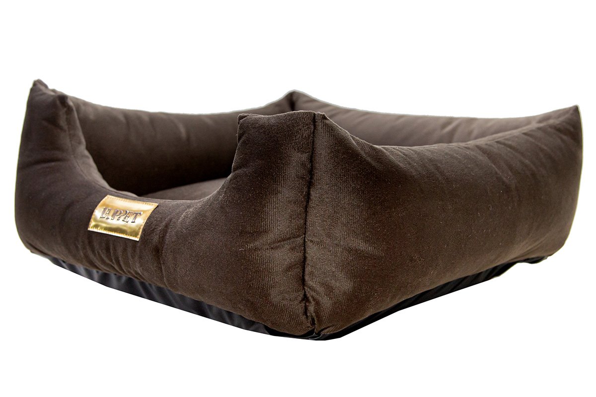 Cama Quadrada para Cachorro ou Gatos Super Luxo Luppet Marrom - G - 4