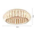 Ver imagem 5 de Plafon Nordecor Wavy 2948 Led Bivolt Ouro Champagne