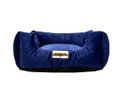 Ver imagem 1 de Cama Quadrada para Cachorro ou Gatos Super Luxo Luppet Azul - G