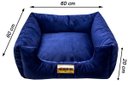 Ver imagem 3 de Cama Quadrada para Cachorro ou Gatos Super Luxo Luppet Azul - G