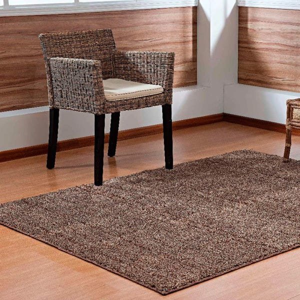 Tapete Retangular para Sala Oasis Castor Liso 2,00M x 3,00M - 1