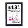 Quadro Cofre 13º da Manicure - Moldura Preta - 1
