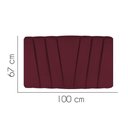 Ver imagem 2 de Painel Cabeceira Estofada Bélgica 100cm Cama Box Solteiro Suede Bordo- Mabe Magazine