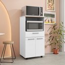 Ver imagem 4 de Balcão de Cozinha com 2 Portas e 1 Gaveta Sevilha Branco