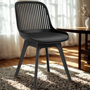 Ver imagem 4 de Kit 6 Cadeiras de Jantar Estofada Design Marcela sem Braços:preto