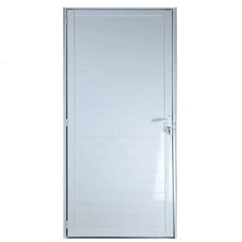 Porta de Alumínio Lambril com Maçaneta 210 x 80 Esquerda Linha 25