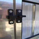 Ver imagem 3 de Porta de Alumínio Brilhante Social com Postigo 210 x 80 Linha 25 Esquerda