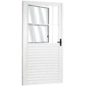 Ver imagem 1 de Porta de Alumínio Branco Social com Postigo 210 x 80 Linha 25 Direita