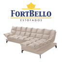 Ver imagem 5 de Sofá de Canto com Chaise Luxor Tecido Veludo Luxor Bege