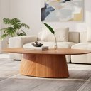 Ver imagem 1 de Mesa de Centro Design Laminado com Estrutura em Madeira Maciça Anne