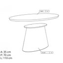 Ver imagem 3 de Mesa de Centro Design Laminado com Estrutura em Madeira Maciça Anne