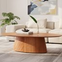Ver imagem 1 de Mesa de Centro Design Laminado com Estrutura em Madeira Maciça Anne