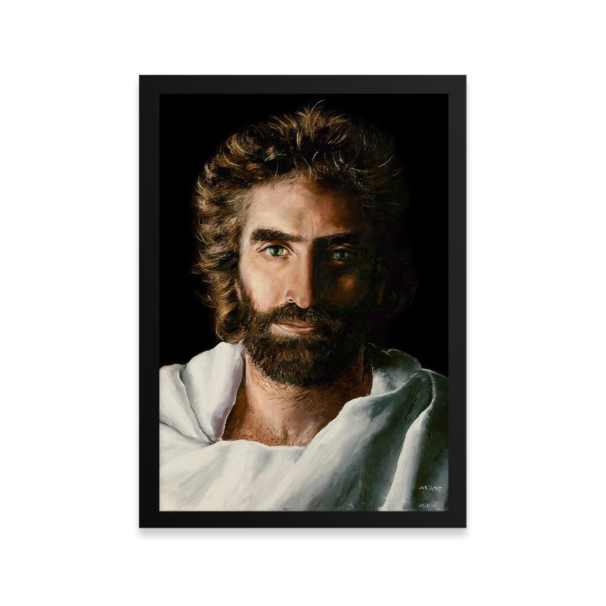 Quadro Principe da Paz 45x33cm Akiane Kramarik Jesus Deus Fé - 2